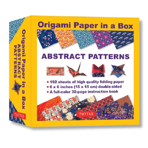 Origami Paper in a Box - Abstract Patterns: 192 Sheets of Tuttle Origami Paper: 6x6 Inch Origami Paper Printed with 10 Different Patterns: 32-Page Ins by Tuttle Studio
