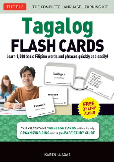 Tagalog Flash Cards Kit: Learn 1,000 Basic Filipino Words and Phrases Quick and Easily! (Free Online Audio Recordings) by Karen Llagas