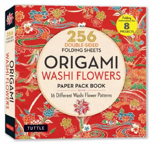 Origami Washi Flowers Paper Pack Book: 256 Double-Sided Folding Sheets (Includes Instructions for 8 Models) by Tuttle Studio