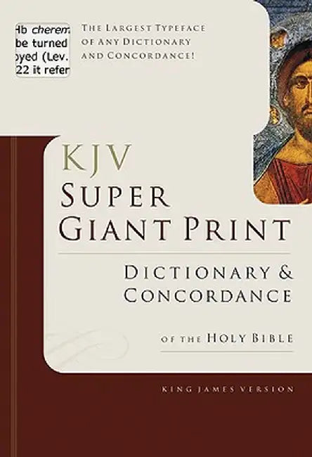 Super Giant Print Bible Dictionary and Concordance by George W. Knight