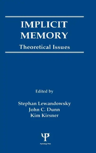 Implicit Memory: Theoretical Issues by Stephan Lewandowsky, John C. Dunn, Kim Kirsner