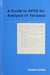 A Guide to SPSS for Analysis of Variance by Gustav Levine
