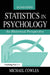 Statistics in Psychology: An Historical Perspective by Michael Cowles