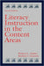 Literacy Instruction in the Content Areas by Patricia L. Anders, Barbara J. Guzzetti
