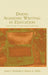 Doing Academic Writing in Education: Connecting the Personal and the Professional by Janet C. Richards, Sharon K. Miller