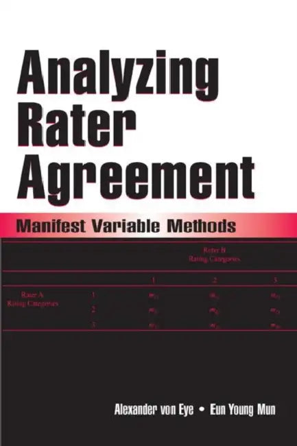 Analyzing Rater Agreement: Manifest Variable Methods by Alexander Von Eye