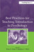 Best Practices for Teaching Introduction to Psychology by Dana S. Dunn, Stephen L. Chew