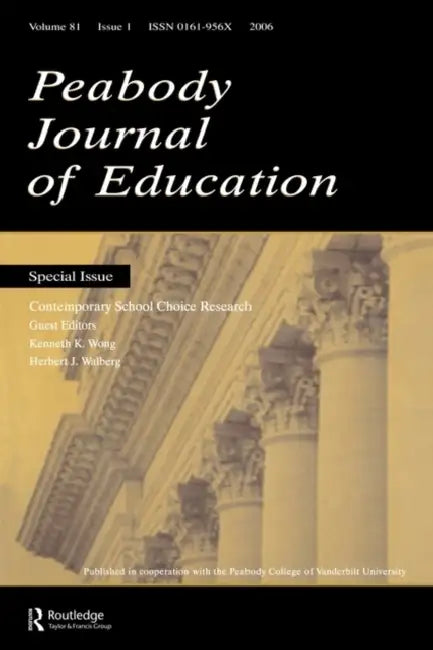Contemporary School Choice Research Pje V81#1 by Camilla Benbow