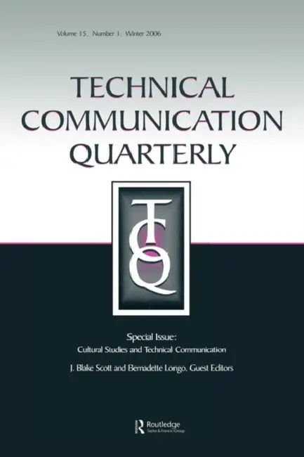 Cultural Studies and Technical Communication Tcq V15#1 by Mark Zachry