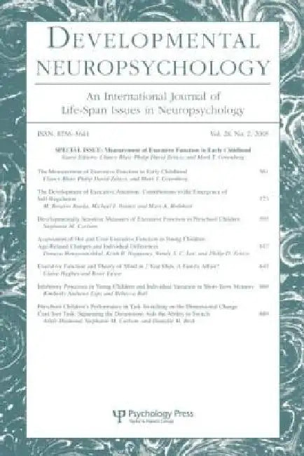 Measurement of Executive Function in Early Childhood: A Special Issue of Developmental Neuropsychology by Clancy Blair