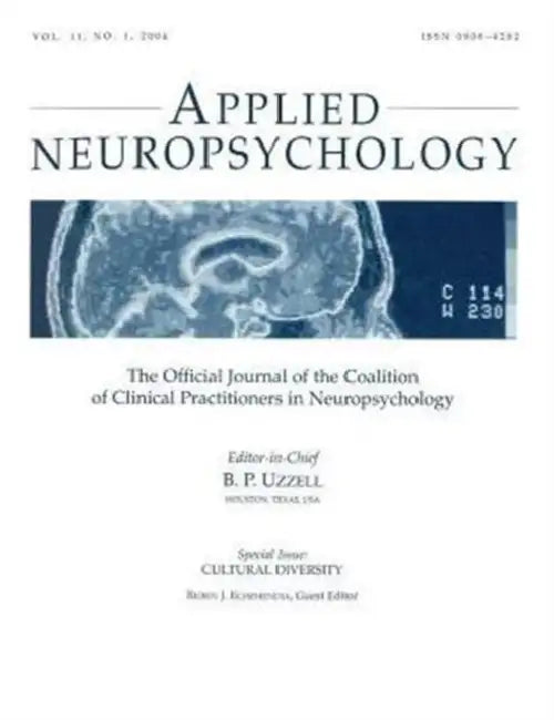 Cultural Diversity: A Special Issue of applied Neuropsychology by Echemendia Ruben J.