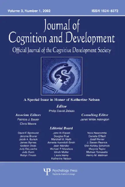 A Special Issue in Honor of Katherine Nelson: A Special Issue of Journal of Cognition and Development by Philip David Zelazo