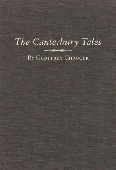 The Canterbury Tales: A Facsimile and Transcription of the Hengwrt Manuscript, with Variations from the Ellesmere Manuscript Volume 1 by Geoffrey Chaucer