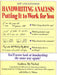Handwriting Analysis: Putting It to Work for You by Andrea McNichol