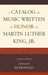 Catalog of Music Written in Honor of Martin Luther King Jr. by Anthony McDonald
