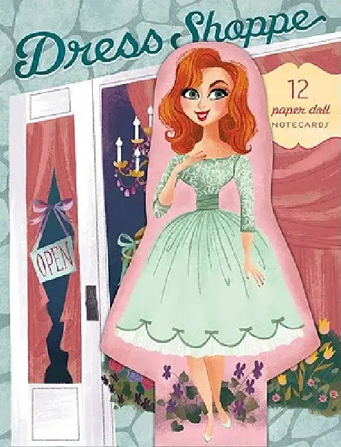 Dress Shoppe: 12 Paper Doll Notecards [With Envelope] by Brigette Barrager