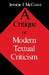 A Critique of Modern Textual Criticism, Foreword by David C Greetham by Jerome J. McGann