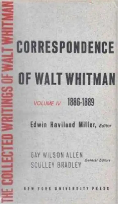 The Correspondence of Walt Whitman (Vol. 5) by Eric Miller, James R. Newman