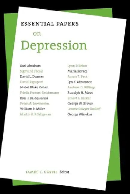 Essential Papers on Depression by James C. Coyne
