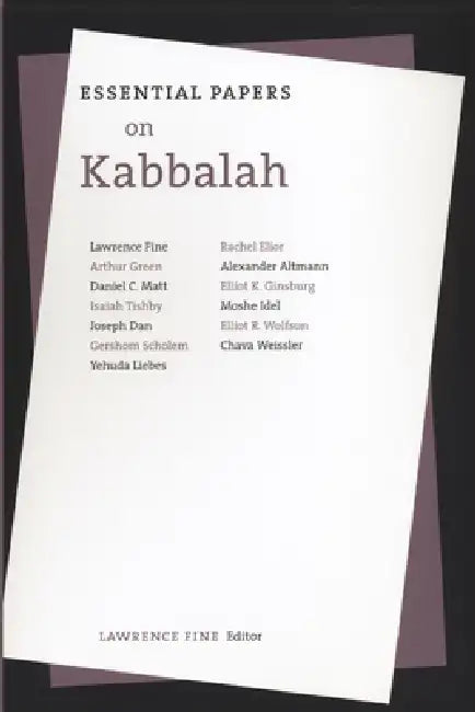 Essential Papers on Kabbalah by Lawrence Fine