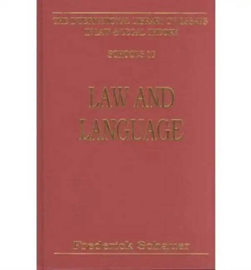 Law and Language by Schauer Schauer