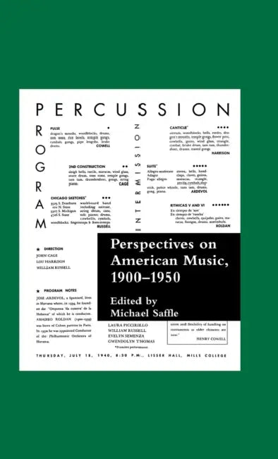 Perspectives on American Music, 1900-1950 by Michael Saffle