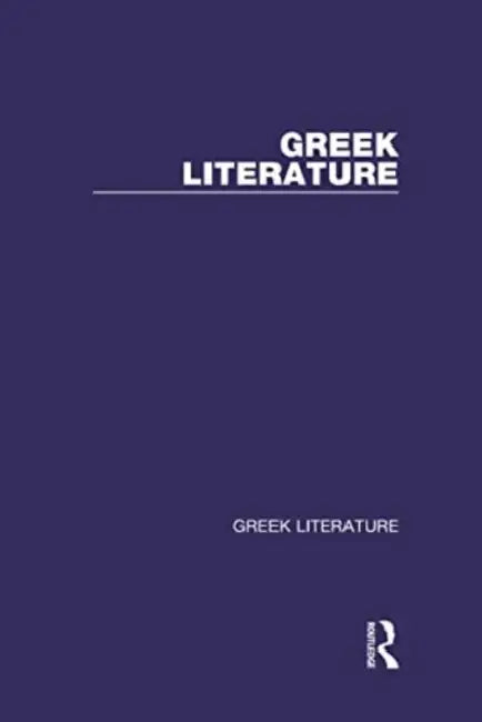 Greek Literature by Nagy Gregory