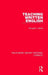 Teaching Written English by Ronald V. White