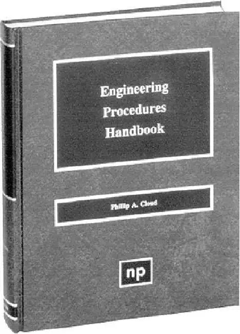 Engineering Procedures Handbook by Cloud, Phillip A.