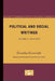 Political and Social Writings: Volume 3, 1961-1979 by Cornelius Castoriadis