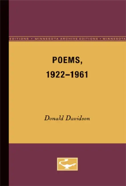 Poems, 1922-1961 by Donald Davidson
