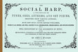 The Social Harp by Daniel W. Patterson, John F. Garst, John G. McCurry