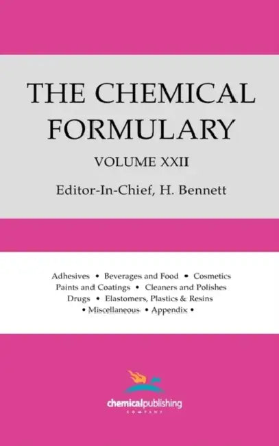 The Chemical Formulary Volume 22 by H. Bennett