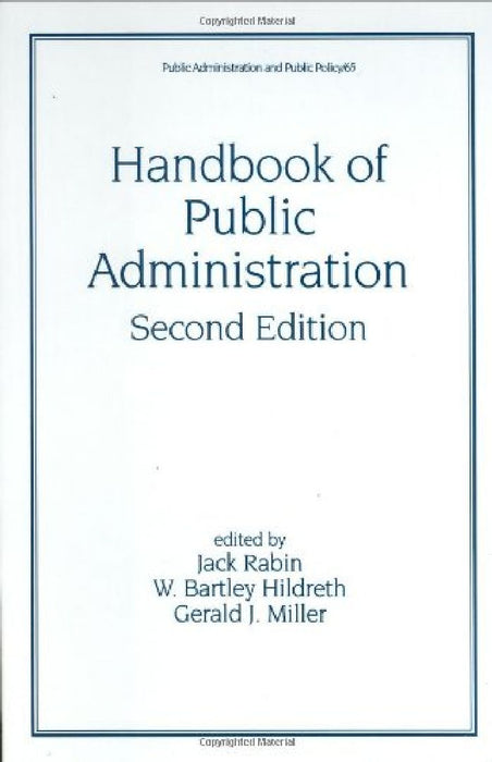 Handbook of Public Administration by W. Bartley Hildreth