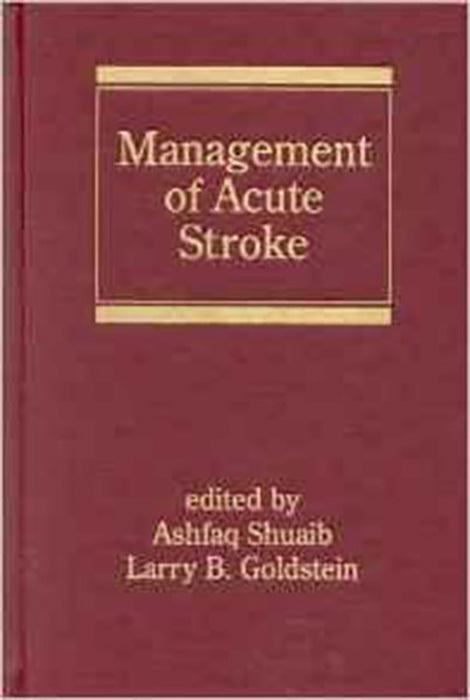 Management Of Acute Stroke