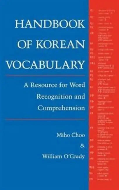Choo: Handbk of Korean Voc Paper by Miho Choo, William O'Grady