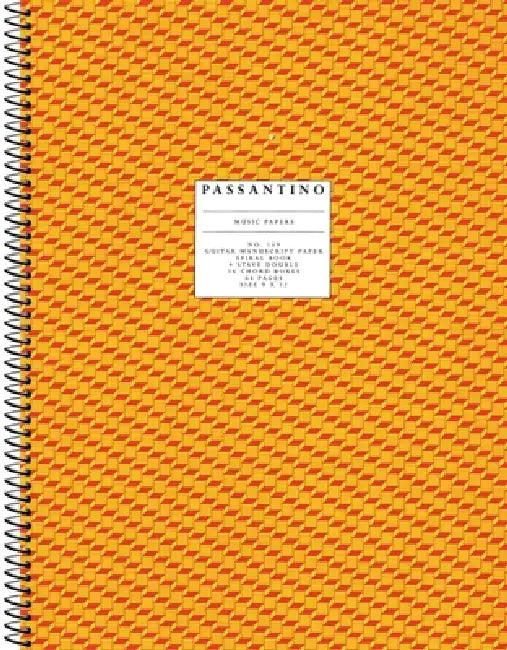 Passantino Music Papers, No. 159: Guitar Manuscript Paper by Hal Leonard Corp