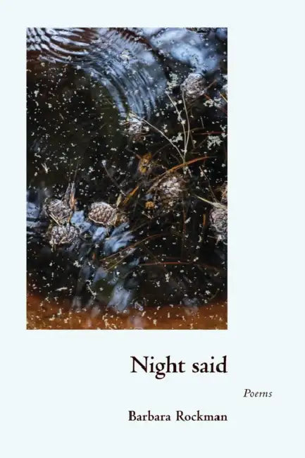 Night Said: Poems by Barbara Rockman