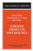 German Essays on Psychology: Alfred Adler, Anna Freud, C.G. Jung, and Others by Wolfgang Schirmacher