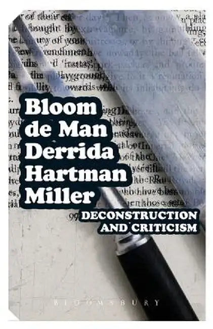 Epz Deconstruction and Criticism by Harold Bloom