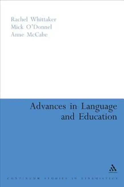Advances in Language and Education by Anne McCabe