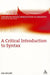 A Critical Introduction to Syntax by Jim Miller
