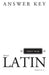 Henle Latin First Year Answer Key by Robert J. Henle