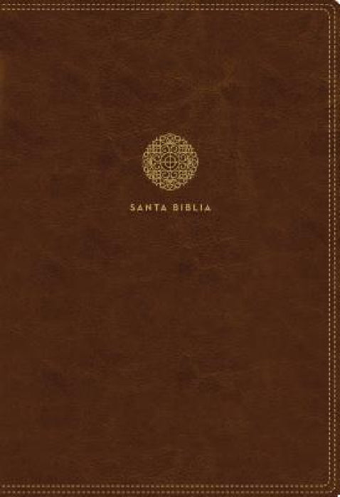 Rvr60, Santa Biblia, Letra Supergigante, Leathersoft, Café, Con Índice Y Cierre, Comfort Print by Rvr 1960- Reina Valera 1960