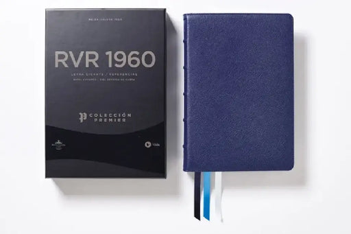 Reina Valera 1960 Biblia Ultrafina, Letra Gigante, Colección Premier, Azul Marino, Interior a DOS Colores: Edición Limitada by Vida