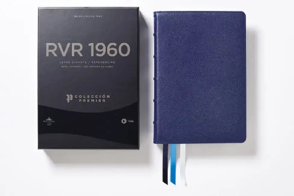 Reina Valera 1960 Biblia Ultrafina, Letra Gigante, Colección Premier, Azul Marino, Interior a DOS Colores: Edición Limitada by Vida
