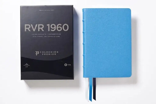 Reina Valera 1960 Biblia Ultrafina, Letra Gigante, Colección Premier, Azul, Interior a DOS Colores: Edición Limitada by Vida