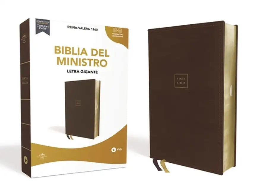Reina Valera 1960 Santa Biblia del Ministro, Leathersoft, Café, Edición Letra Roja by Vida