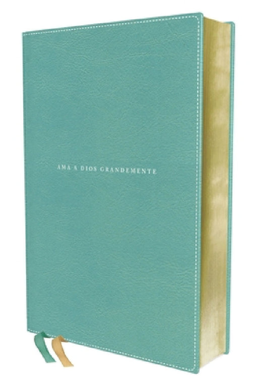 Nbla, Santa Biblia, AMA a Dios Grandemente, Interior a Cuatro Colores, Leathersoft, Turquesa, Comfort Print by Nbla-Nueva Biblia de Las Américas, Vida