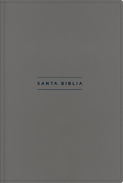 Nvi, Santa Biblia, Texto Revisado 2022, Una Columna Con Referencias, Piel Reciclada, Palabras de Jesús En Rojo, Gris, Comfort Print by Nueva Versión Internacional, Vida